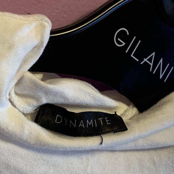 White fitted long sleeve top - Picture 2 of 3